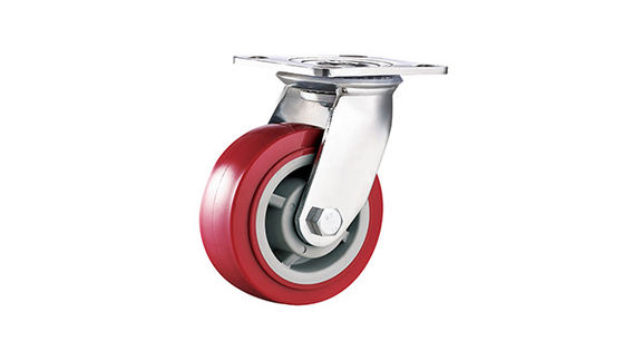 4" 5" 6" 8" Trolley Caster Wheel Heavy Duty Wear Resistant Polyurethane Caster Wheel