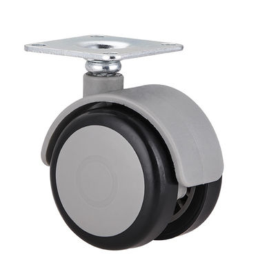 3 Inch M10 Threaded Stem Caster Wheels , TPR Locking Caster Wheels For Chair Kitchen