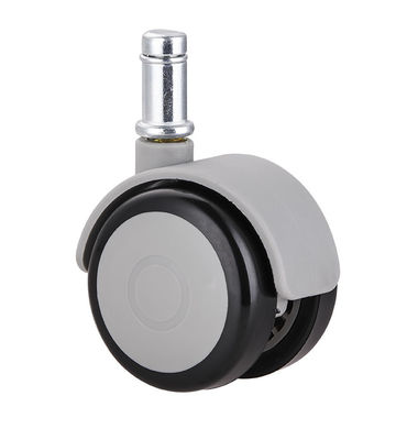 3 Inch M10 Threaded Stem Caster Wheels , TPR Locking Caster Wheels For Chair Kitchen