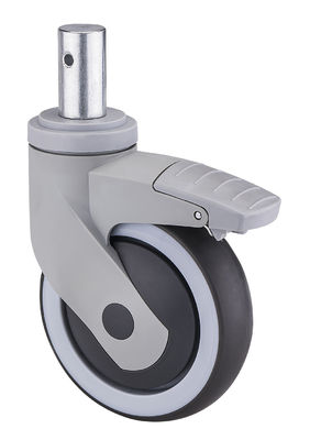 Dajin Medical Casters 125mm 5 Inch Threaded Stem Swivel Caster Wheels
