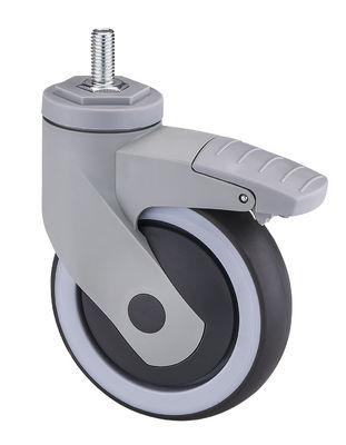 Dajin Medical Casters 125mm 5 Inch Threaded Stem Swivel Caster Wheels