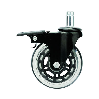 Dajin Furniture Casters For Hardwood Floors / Carpet , 3 Inch Casters With Stem