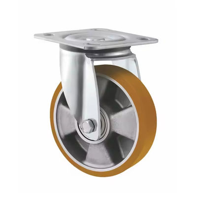 5 Inch 6 Inch 8 Inch Heavy Duty Swivel Casters Wheels European Style Aluminum Core PU Caster