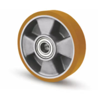 5 Inch 6 Inch 8 Inch Heavy Duty Swivel Casters Wheels European Style Aluminum Core PU Caster