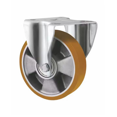 5 Inch 6 Inch 8 Inch Heavy Duty Swivel Casters Wheels European Style Aluminum Core PU Caster
