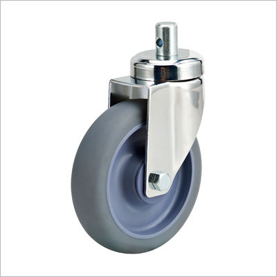 Anti-Static TPR Airport Trolley Wheel Swivel Caster For Aircraft Luggage Cart