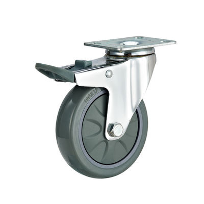 3 Inch 4 Inch 5 Inch Industrial Casters Weight Capacity 100kg PU Swivel Caster Wheels