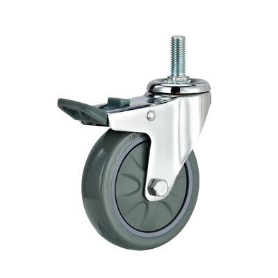 3 Inch 4 Inch 5 Inch Industrial Casters Weight Capacity 100kg PU Swivel Caster Wheels