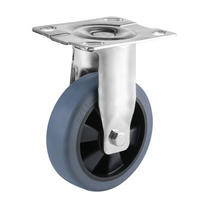 Medium / Heavy Duty Industrial Casters Wheels Thermoplastic Rubber TPR Caster