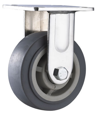4" 5" 6" 8" Trolley Castor Wheels Heavy Duty Wear Resistant Thermoplastic Rubber Casters
