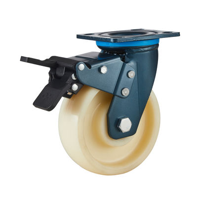 Dajin Heavy Duty Castors Wheels 100mm-200mm Nylon Wheel Casters With Anti Rust Coating