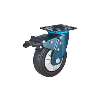 100mm 150mm Heavy Duty Castors Hi Elastic Thermoplastic Rubber Wheel Casters