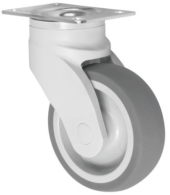 Single Ball Bearing Caster 100kg Load Capacity TPR Casters For Medical Equipment