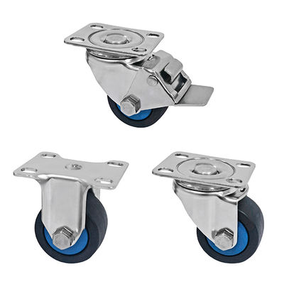 Low-Profile Stainless Steel PA Caster