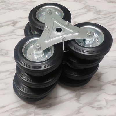 160mm Stair Climbing Tri-Wheel Caster with Roller Bearing