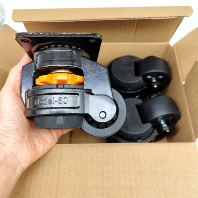 Leveling Caster Wheels with Adjustable Height for Workshop Tables, Industrial Machinery, Office Furniture, and Laboratory Benches – Multiple Sizes Available